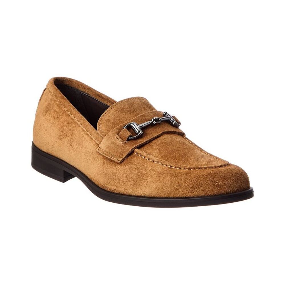 M By Bruno Magli Renato Bit Suede Loafer, Brown